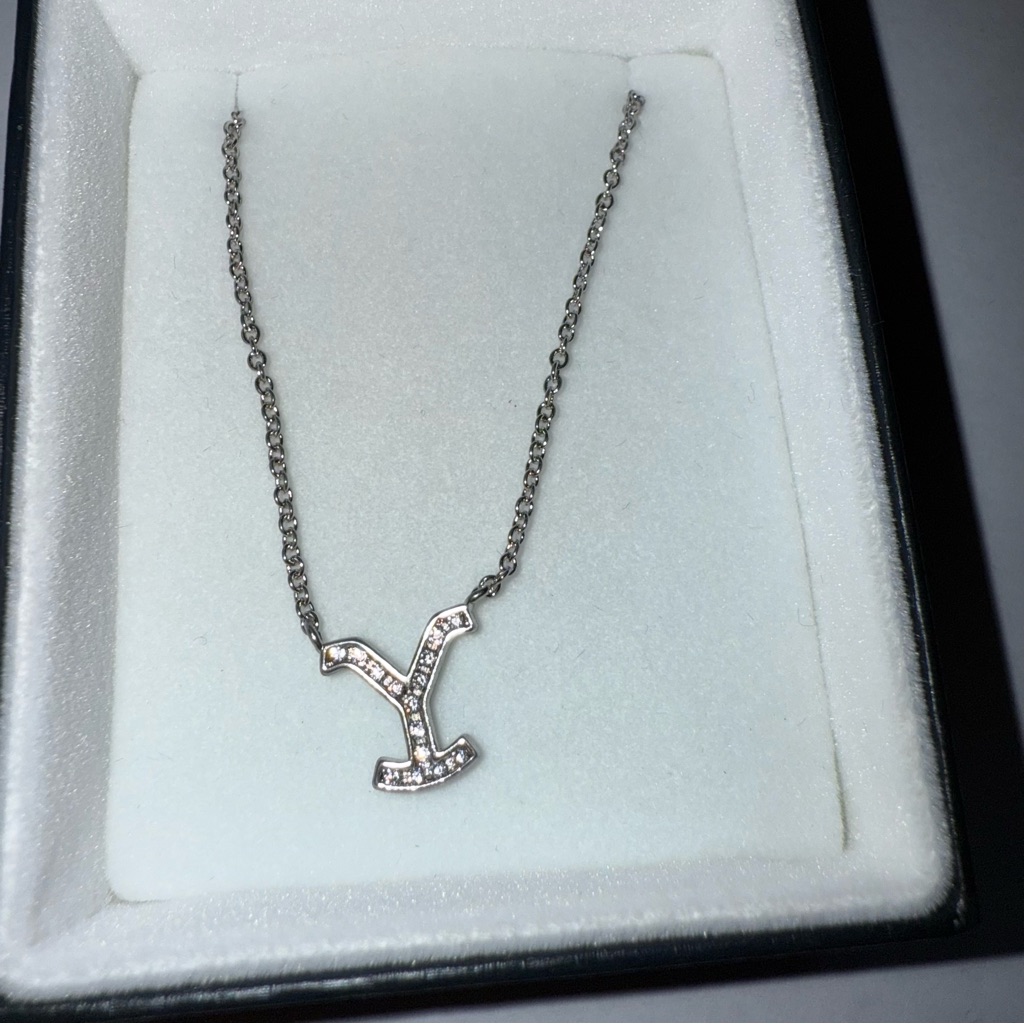 Montana Silversmiths Silver Yellowstone Brand Necklace Nib 22$